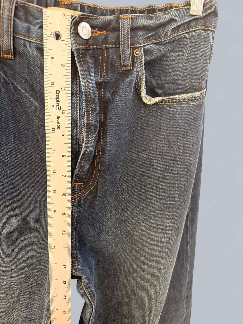 Girlfriend Wide Leg Denim Jeans Dark Wash - Picture 6 of 8
